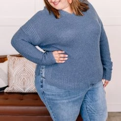 No Ship Drop Ship Sweater Weather In Azure Blue New Arrivals