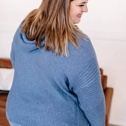 No Ship Drop Ship Sweater Weather In Azure Blue New Arrivals