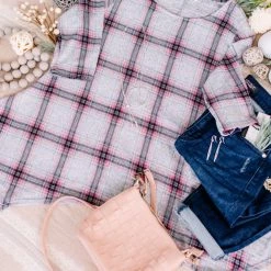 No Ship Drop Ship Don't Be Such A Square Plaid Print Asymmetrical Top 23 No Ship Drop Ship Don't Be Such A Square Plaid Print Asymmetrical Top