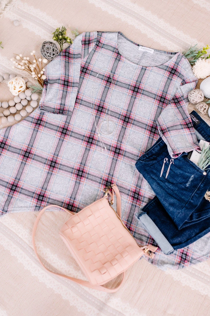 No Ship Drop Ship Don't Be Such A Square Plaid Print Asymmetrical Top 13 No Ship Drop Ship Don't Be Such A Square Plaid Print Asymmetrical Top