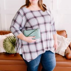 No Ship Drop Ship Don't Be Such A Square Plaid Print Asymmetrical Top 15 No Ship Drop Ship Don't Be Such A Square Plaid Print Asymmetrical Top