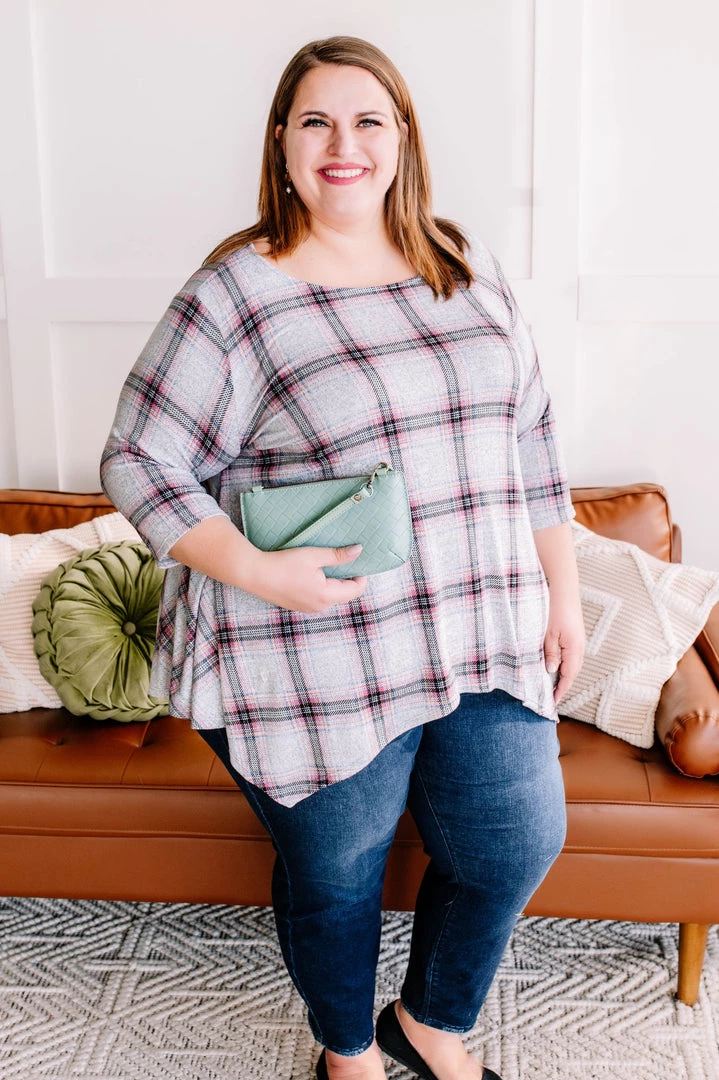 No Ship Drop Ship Don't Be Such A Square Plaid Print Asymmetrical Top 5 No Ship Drop Ship Don't Be Such A Square Plaid Print Asymmetrical Top