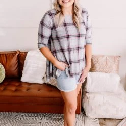 No Ship Drop Ship Don't Be Such A Square Plaid Print Asymmetrical Top 18 No Ship Drop Ship Don't Be Such A Square Plaid Print Asymmetrical Top