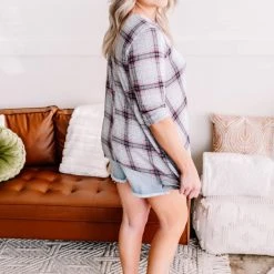 No Ship Drop Ship Don't Be Such A Square Plaid Print Asymmetrical Top 22 No Ship Drop Ship Don't Be Such A Square Plaid Print Asymmetrical Top