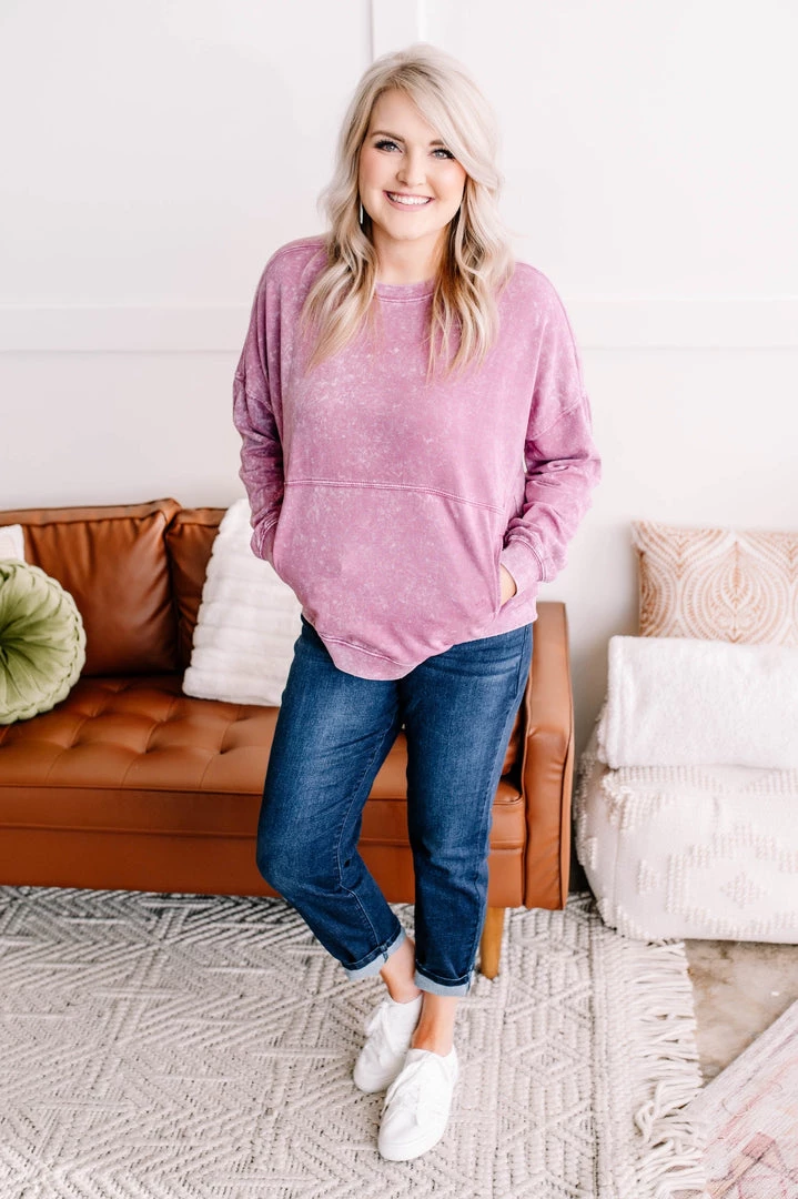 No Ship Drop Ship Before Time Pullover In Lilac New Arrivals 9 No Ship Drop Ship Before Time Pullover In Lilac New Arrivals