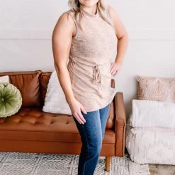 No Ship Drop Ship Say It With Style Mock Neck Top In Caramel New Arrivals