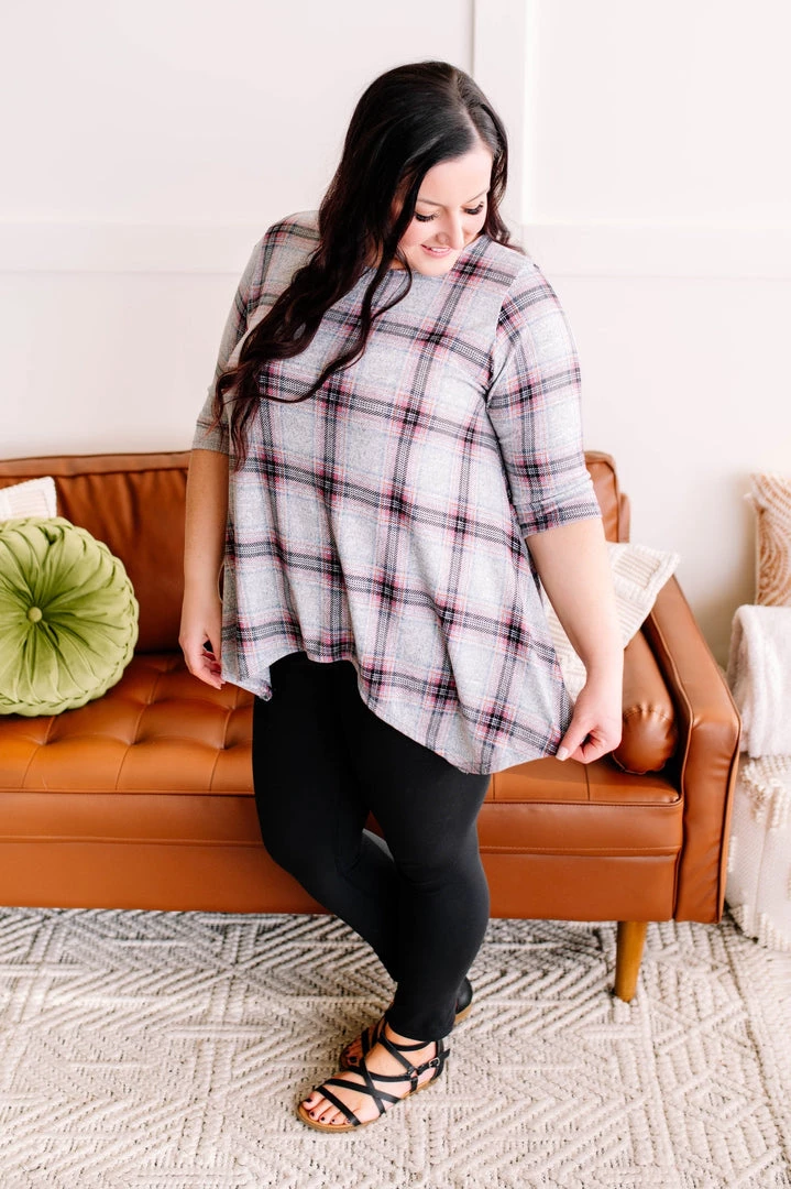 No Ship Drop Ship Don't Be Such A Square Plaid Print Asymmetrical Top 11 No Ship Drop Ship Don't Be Such A Square Plaid Print Asymmetrical Top