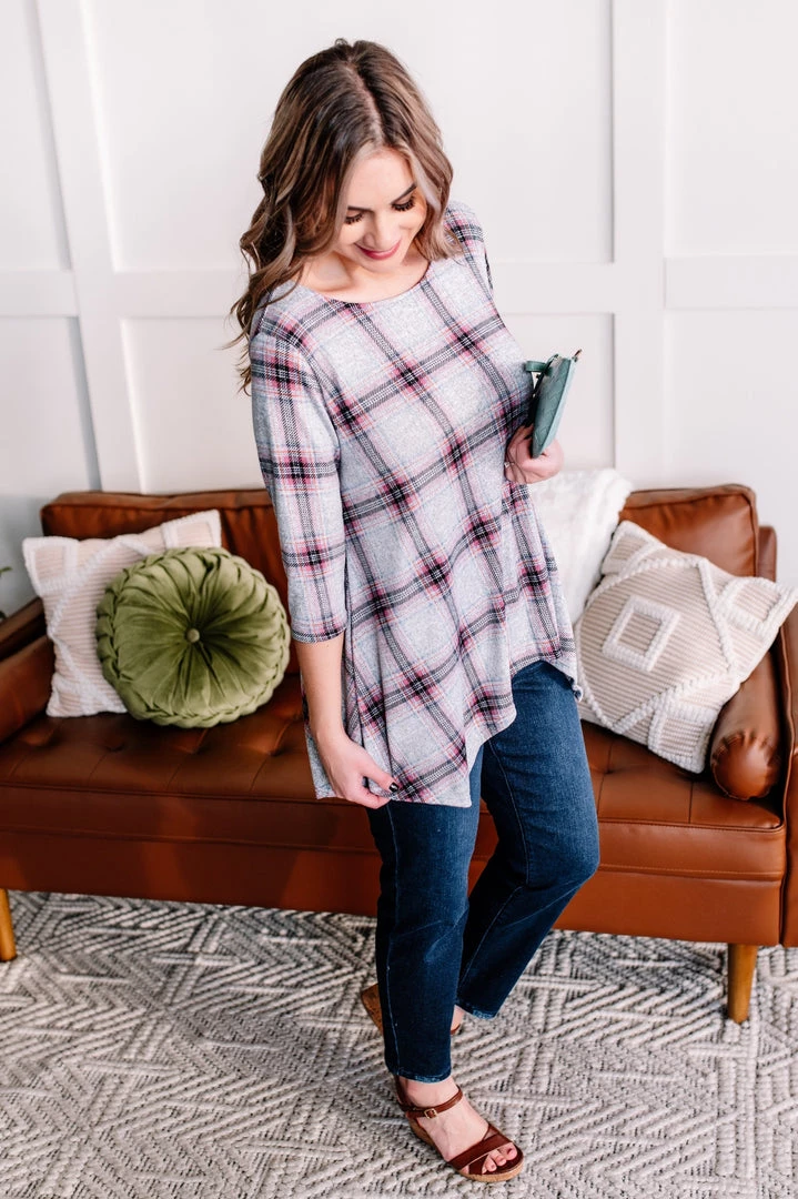 No Ship Drop Ship Don't Be Such A Square Plaid Print Asymmetrical Top 10 No Ship Drop Ship Don't Be Such A Square Plaid Print Asymmetrical Top