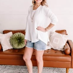 No Ship Drop Ship No Stopping Us Now Novelty Knit Top In White