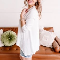 No Ship Drop Ship No Stopping Us Now Novelty Knit Top In White