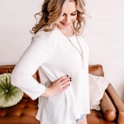 No Ship Drop Ship No Stopping Us Now Novelty Knit Top In White