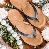 No Ship Drop Ship New Arrivals Black Sandstone Blowfish Flip Flop