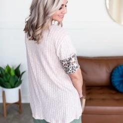 No Ship Drop Ship Let's Get Wild Animal Print Top