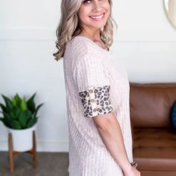 No Ship Drop Ship Let's Get Wild Animal Print Top