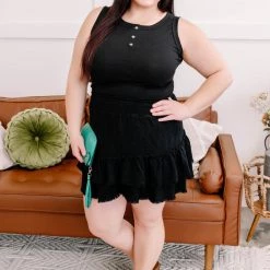 No Ship Drop Ship New Arrivals Come A Little Closer Sleeveless Top In Black