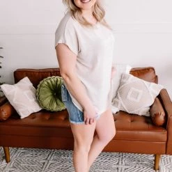 No Ship Drop Ship Round The Outside Tie Back Detail In Oatmeal