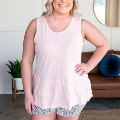 No Ship Drop Ship Lay It On Thick Sleeveless Top In Ballerina Pink 14 No Ship Drop Ship Lay It On Thick Sleeveless Top In Ballerina Pink