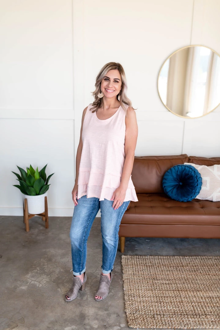 No Ship Drop Ship Lay It On Thick Sleeveless Top In Ballerina Pink 11 No Ship Drop Ship Lay It On Thick Sleeveless Top In Ballerina Pink