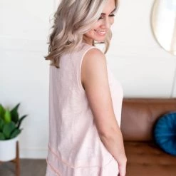 No Ship Drop Ship Lay It On Thick Sleeveless Top In Ballerina Pink 19 No Ship Drop Ship Lay It On Thick Sleeveless Top In Ballerina Pink