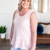 No Ship Drop Ship Lay It On Thick Sleeveless Top In Ballerina Pink