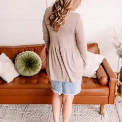 No Ship Drop Ship Soft Edges Crochet Knit Trim Top In Sand New Arrivals