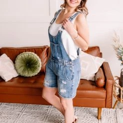 No Ship Drop Ship New Arrivals Only Good Vibes Short Overalls