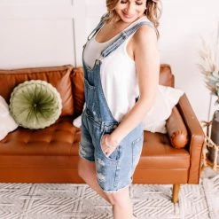 No Ship Drop Ship New Arrivals Only Good Vibes Short Overalls