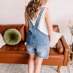No Ship Drop Ship New Arrivals Only Good Vibes Short Overalls