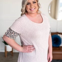 No Ship Drop Ship Let's Get Wild Animal Print Top