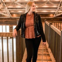 No Ship Drop Ship New Arrivals Here For The Party Sequined Jacket