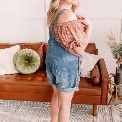 No Ship Drop Ship New Arrivals Only Good Vibes Short Overalls