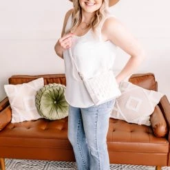 No Ship Drop Ship New Arrivals Making Headlines Ivory Blouse Tank With Pocket