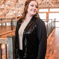 No Ship Drop Ship New Arrivals Here For The Party Sequined Jacket