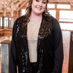 No Ship Drop Ship New Arrivals Here For The Party Sequined Jacket