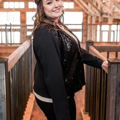 No Ship Drop Ship New Arrivals Here For The Party Sequined Jacket