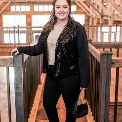 No Ship Drop Ship New Arrivals Here For The Party Sequined Jacket