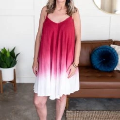 No Ship Drop Ship Watch Us Flounce Dress In Ombre New Arrivals