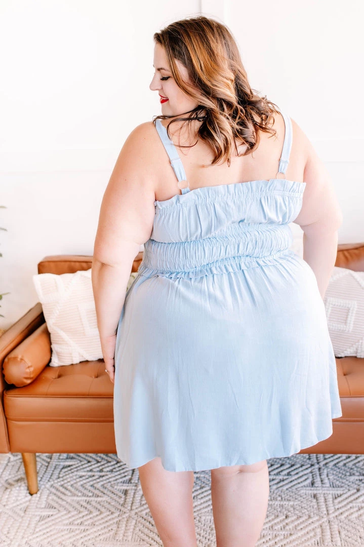 No Ship Drop Ship New Arrivals Holding It Together Smocked Button Up Dress In Baby Blue 11 No Ship Drop Ship New Arrivals Holding It Together Smocked Button Up Dress In Baby Blue