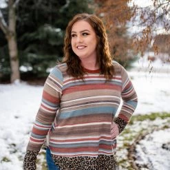 No Ship Drop Ship New Arrivals Dipped In Leopard Top