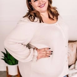 No Ship Drop Ship Find Your Way Back Button Down Top In Seashell