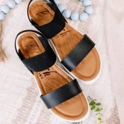 No Ship Drop Ship Blowfish Black Cosmic Dyecut Sandals