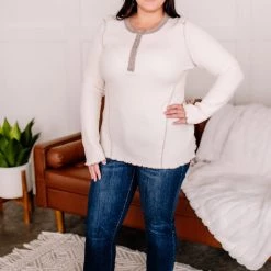 No Ship Drop Ship New Arrivals Details Make The Difference Thermal Henley In Natural