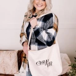 No Ship Drop Ship Crap Trap Canvas Tote