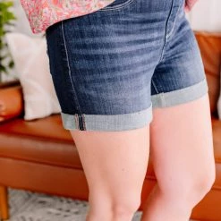 No Ship Drop Ship Pull A Fast One Judy Blue Jean Jegging Shorts