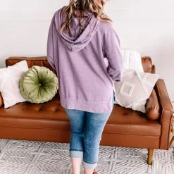 No Ship Drop Ship New Arrivals Hint Of Spring Lilac Hoodie
