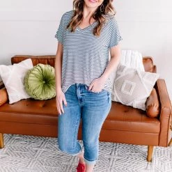 No Ship Drop Ship Pull The Shades Tee In Tranquility New Arrivals