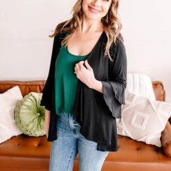 No Ship Drop Ship Bell, Book And Candle Crochet Cardigan New Arrivals