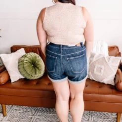 No Ship Drop Ship Pull A Fast One Judy Blue Jean Jegging Shorts