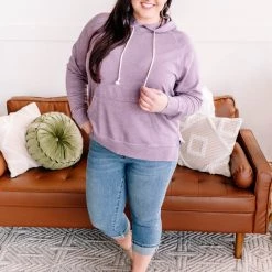 No Ship Drop Ship New Arrivals Hint Of Spring Lilac Hoodie