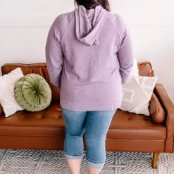 No Ship Drop Ship New Arrivals Hint Of Spring Lilac Hoodie